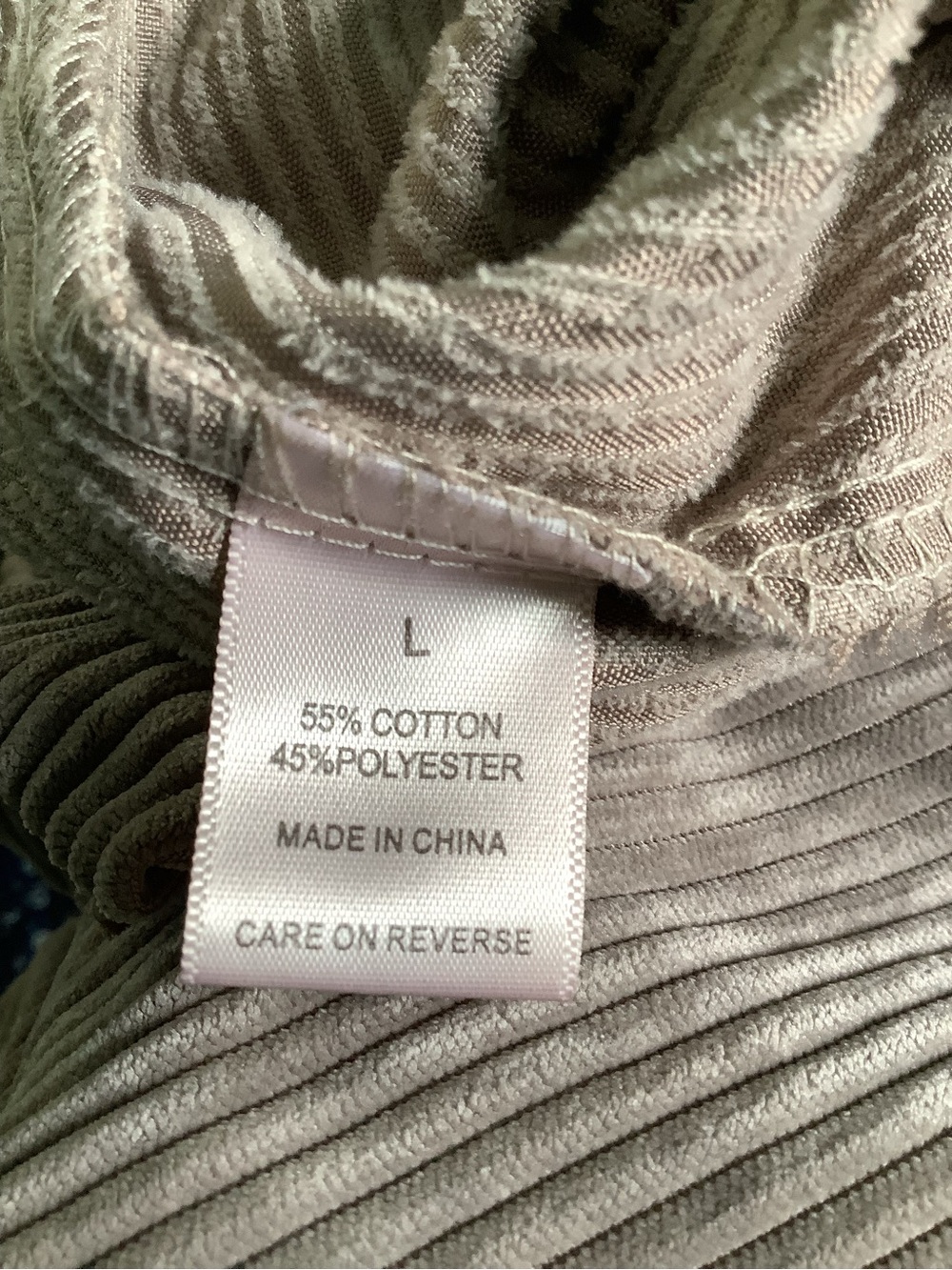 Dizzy Litzy Tan soft Corduroy Shirt - LG - Picture 7 of 7